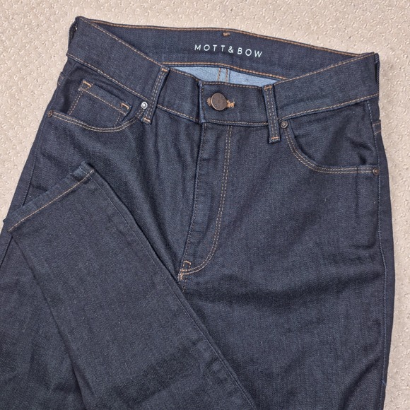 Mott & Bow Jane High Rise Skinny Jeans Womens 28x28 Stretch Dark Wash Denim - Picture 1 of 12